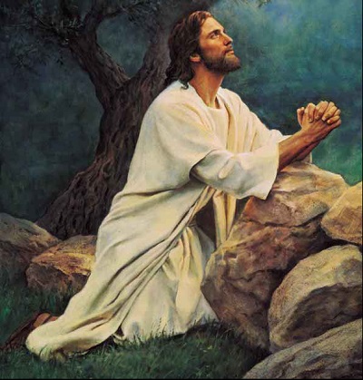 jesus rezando